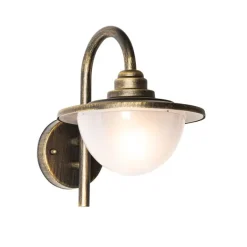 QAZQA Gartenbeleuchtung|Außenwandleuchten*Klassische Außenwandlaterne Antikgold IP44 - Brügge