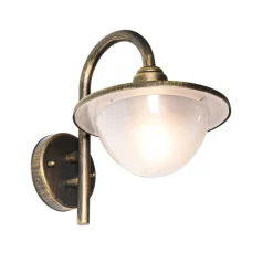 QAZQA Gartenbeleuchtung|Außenwandleuchten*Klassische Außenwandlaterne Antikgold IP44 - Brügge