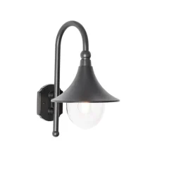 QAZQA Gartenbeleuchtung|Außenwandleuchten*Klassische Außenwandleuchte schwarz IP44 - Daphne