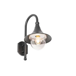 QAZQA Gartenbeleuchtung|Außenwandleuchten*Klassische Außenwandleuchte schwarz IP44 - Daphne