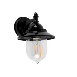 QAZQA Gartenbeleuchtung|Außenwandleuchten*Klassische Außenwandleuchte schwarz IP44 - Oxford