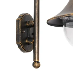 QAZQA Gartenbeleuchtung|Außenwandleuchten*Klassische Außenwandleuchte Antikgold IP44 - Daphne