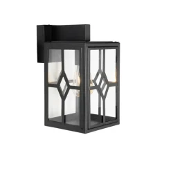 QAZQA Gartenbeleuchtung|Außenwandleuchten*Klassische Außenwandleuchte schwarz IP44 - Dover