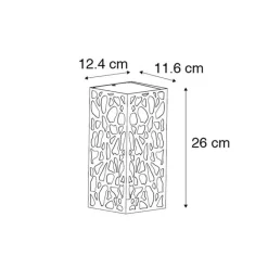 QAZQA Gartenbeleuchtung|Außenwandleuchten*Klassische Außenwandleuchte schwarz IP44 - Nicole