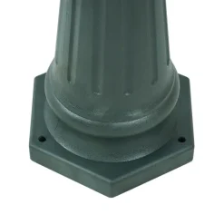 QAZQA Gartenbeleuchtung|Laternen Außen*Klassische Aussenlaterne Dunkelgrün 217cm 3-flammig IP44 - New Haven