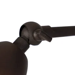 QAZQA Stehlampen|Wohnzimmerlampen*Klassische braune Stehlampe mit Leselampe – Dallas