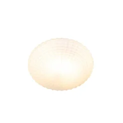 QAZQA Gartenbeleuchtung|Deckenleuchten Außen*Klassische Deckenleuchte schwarz mit Opalglas 23 cm IP44 - Nohmi