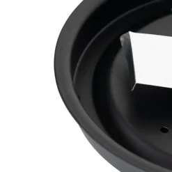 QAZQA Gartenbeleuchtung|Deckenleuchten Außen*Klassische Deckenleuchte schwarz mit Opalglas 23 cm IP44 - Nohmi