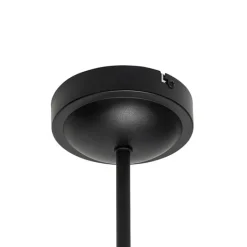 QAZQA Deckenleuchten|Wohnzimmerlampen*Klassische Deckenleuchte in Schwarz mit goldenem Lampenschirm, 3-flammig – Nona