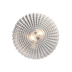 QAZQA Deckenleuchten Außen|Deckenleuchten*Klassische Deckenleuchte schwarz mit Rauchglas 35 cm IP44 - Nohmi