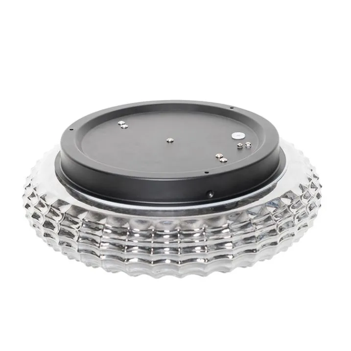 QAZQA Deckenleuchten Außen|Deckenleuchten*Klassische Deckenleuchte schwarz mit Rauchglas 35 cm IP44 - Nohmi