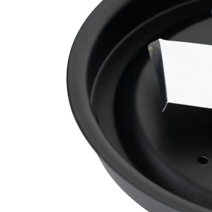 QAZQA Deckenleuchten Außen|Deckenleuchten*Klassische Deckenleuchte schwarz mit Rauchglas 23 cm IP44 - Nohmi