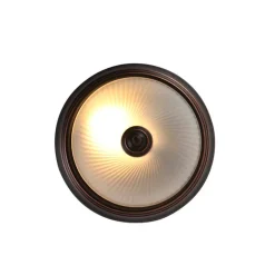 QAZQA Schlafzimmerlampen|Küchenlampen*Klassische Deckenleuchte braun opal - Classico