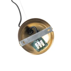 QAZQA Pendelleuchten|Wohnzimmerlampen*Klassische Hängelampe aus Messing mit weißem Lampenschirm 5-flammig - Nona