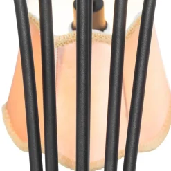 QAZQA Pendelleuchten|Wohnzimmerlampen*Klassische Hängelampe schwarz mit Lampenschirm gold 5-flammig - Nona