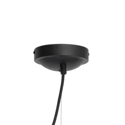 QAZQA Pendelleuchten|Wohnzimmerlampen*Klassische Hängelampe schwarz mit Lampenschirm gold 5-flammig - Nona