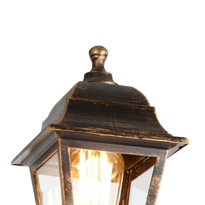 QAZQA Gartenbeleuchtung|Laternen Außen*Klassische Laterne Antikgold 3-Licht IP44 - Hauptstadt