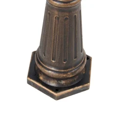 QAZQA Gartenbeleuchtung|Laternen Außen*Klassische Laterne Antikgold 3-Licht IP44 - Hauptstadt