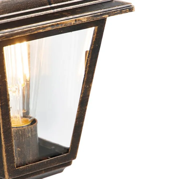 QAZQA Gartenbeleuchtung|Laternen Außen*Klassische Laterne Antikgold 122 cm IP44 - Hauptstadt