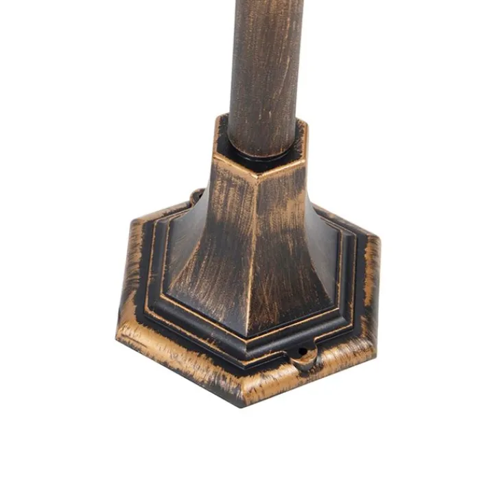 QAZQA Gartenbeleuchtung|Laternen Außen*Klassische Laterne Antikgold 122 cm IP44 - Hauptstadt