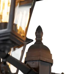 QAZQA Gartenbeleuchtung|Laternen Außen*Klassische Laterne schwarz 3-Licht IP44 - Hauptstadt