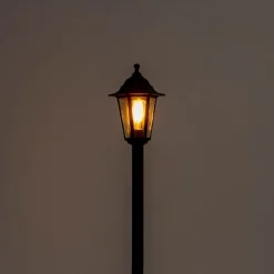 QAZQA Gartenbeleuchtung|Laternen Außen*Klassische Laterne Schwarz IP44 - New Haven