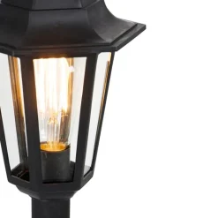 QAZQA Gartenbeleuchtung|Laternen Außen*Klassische Laterne Schwarz IP44 - New Haven