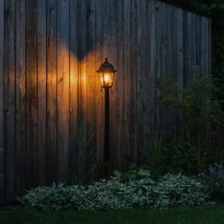 QAZQA Gartenbeleuchtung|Laternen Außen*Klassische Laterne schwarz 122 cm - Hauptstadt