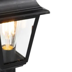 QAZQA Gartenbeleuchtung|Laternen Außen*Klassische Laterne schwarz 122 cm - Hauptstadt