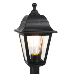 QAZQA Gartenbeleuchtung|Laternen Außen*Klassische Laterne schwarz 122 cm - Hauptstadt