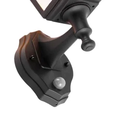 QAZQA Gartenbeleuchtung|Außenwandleuchten*Klassische schwarze Außenwandleuchte mit Bewegungsmelder – Capital