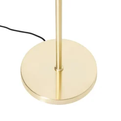 QAZQA Stehlampen|Wohnzimmerlampen*Klassische Stehlampe Gold mit Glas - Elien