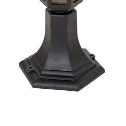 QAZQA Gartenbeleuchtung|Laternen Außen*Klassische Stehleuchte für den Außenbereich schwarz 42,2 cm IP44 - New Haven