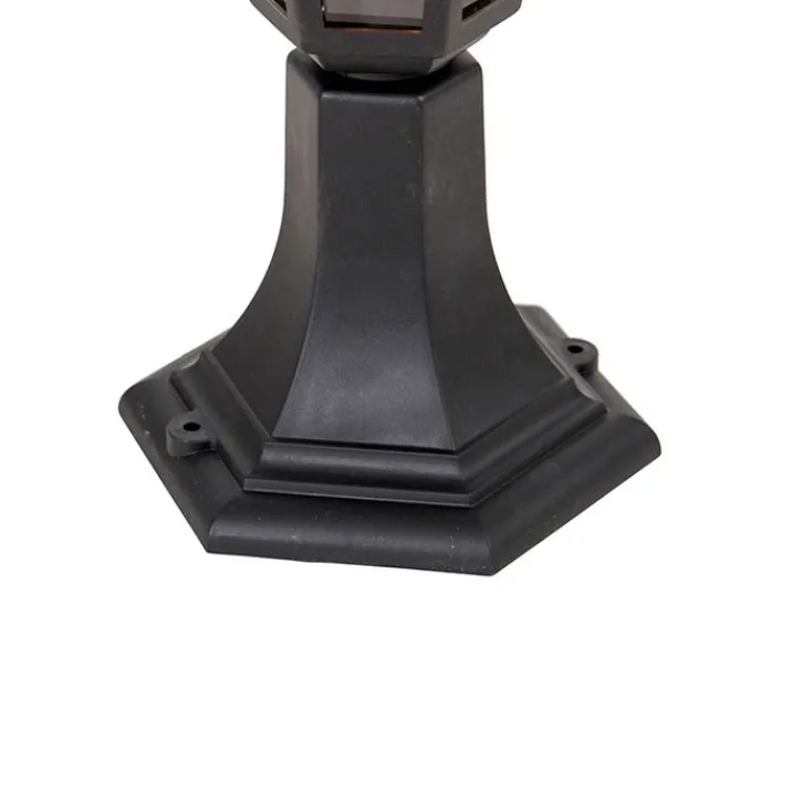 QAZQA Gartenbeleuchtung|Laternen Außen*Klassische Stehleuchte für den Außenbereich schwarz 42,2 cm IP44 - New Haven