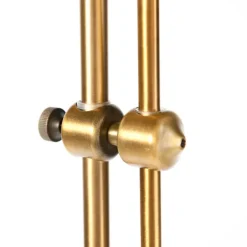 QAZQA Lampen Für Dein Homeoffice|Schlafzimmerlampen*Klassische Stehleuchte mit weißem Lampenschirm - Ashley