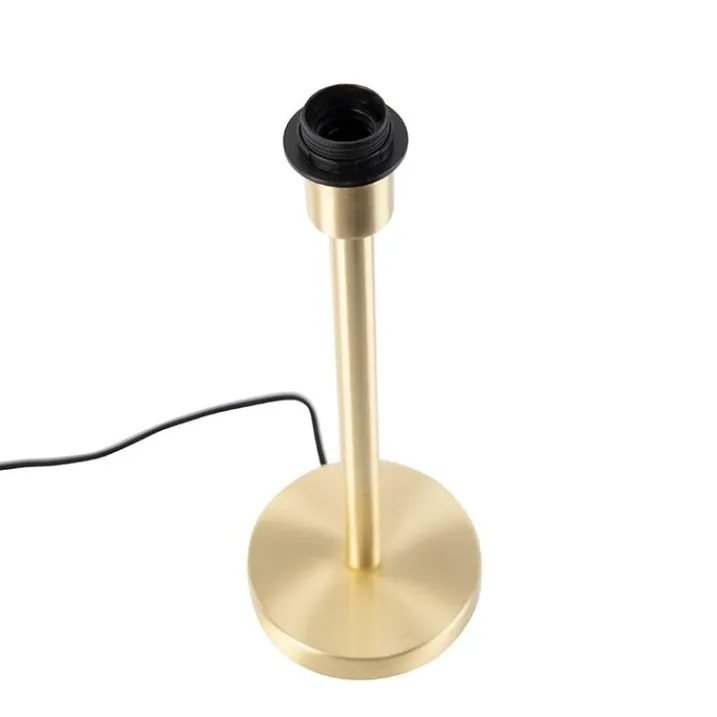 QAZQA Leuchten Ohne Schirm|Tischlampen*Klassische Tischlampe Messing ohne Schirm - Simplo