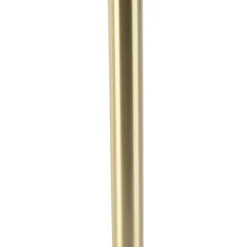 QAZQA Schlafzimmerlampen|Küchenlampen*Klassische Tischlampe Messing mit Granny-Schirm gold 30 cm - Simplo