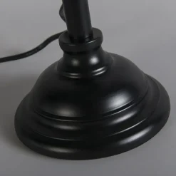 QAZQA Leuchten Ohne Schirm|Tischlampen*Klassische Tischlampe schwarz ohne Schirm verstellbar - Accia