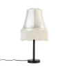 QAZQA Tischlampen|Wohnzimmerlampen*Klassische Tischlampe schwarz mit Granny-Schirm creme 30 cm - Simplo