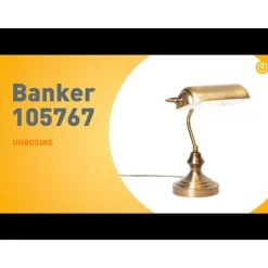 QAZQA Küchenlampen|Tischlampen*Klassische Tischlampe/Notarlampe Bronze - Banker