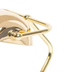 QAZQA Schlafzimmerlampen|Küchenlampen*Klassische Tischlampe/Notarlampe Messing - Banker