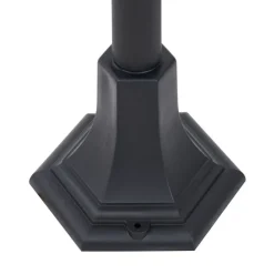 QAZQA Gartenbeleuchtung|Laternen Außen*Klassische Wegeleuchte schwarz 122cm IP44 - New Haven Gehämmert