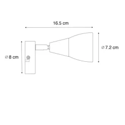 QAZQA Deckenstrahler|Aufbaustrahler*Klassischer Deckenstrahler Gold mit Milchglas - Madi