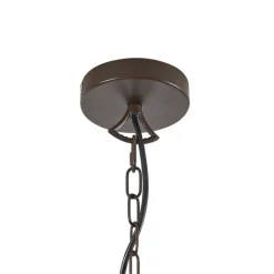 QAZQA Led-Kronleuchter|Kronleuchter*Klassischer Kronleuchter Rostbraun 8-flammig - Giuseppe