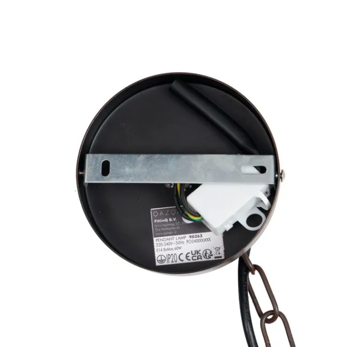 QAZQA Led-Kronleuchter|Kronleuchter*Klassischer Kronleuchter Rostbraun 5-flammig - Giuseppe