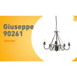 QAZQA Led-Kronleuchter|Kronleuchter*Klassischer Kronleuchter Rostbraun 5-flammig - Giuseppe