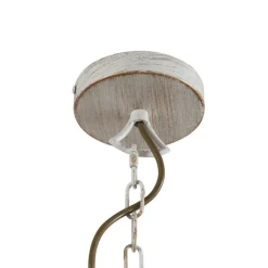 QAZQA Esszimmerlampen|Led-Kronleuchter*Klassischer Kronleuchter Creme 8-flammig - Giuseppe