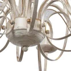 QAZQA Led-Kronleuchter|Kronleuchter*Klassischer Kronleuchter Creme 5-flammig - Giuseppe