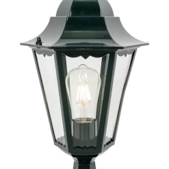 QAZQA Gartenbeleuchtung|Stehlampen Außen*Klassischer Laternensockel für den Außenbereich, dunkelgrün, IP44 – New Orleans