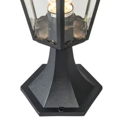 QAZQA Stehlampen Außen|Gartenbeleuchtung*Klassischer Outdoor-Laternensockel schwarz 48 cm IP44 – New Orleans